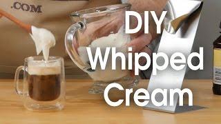 DIY whipped cream in 60 seconds [upl. by Yatnahc]