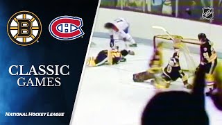 NHL Classic Games Canadiens send Bruins home in 1979 SemiFinal [upl. by Bevvy232]