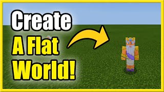 How to Make a FLAT World in Minecraft on Bedrock Edition PS4 PS5 Xbox Mobile PC Switch [upl. by Wayolle]