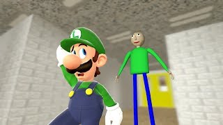 Luigi Plays  Baldis Basics [upl. by Betteanne]