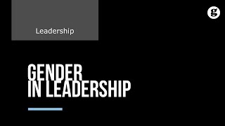 Gender Differences in Leadership [upl. by Erasmo]