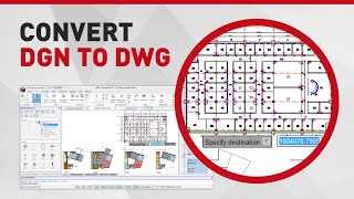 Convert DGN to DWG [upl. by Atolrac179]