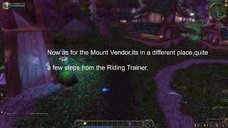 Worgen Riding Trainer and Mount Vendor location [upl. by Nivag]