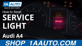 How to Reset Service Light 0409 Audi A4 [upl. by Lamberto779]