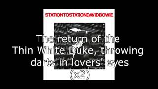 Station to Station  David Bowie  Lyrics [upl. by Siocnarf]