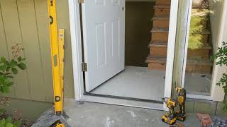 Jeld Wen Front Door Installation  Really crappy products and craftsmanship PART 1 [upl. by Hanley]