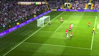 Henrik Larsson vs Manchester United legends 20112012 [upl. by Acirtal305]