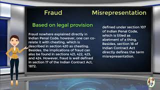 What is Difference Between Fraud amp Misrepresentation [upl. by Yortal]