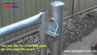 Gate Latch 2 way for round pipe and square [upl. by Canning]