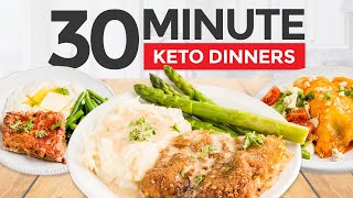 30 Minute EASY KETO DINNER RECIPES  KETO MEAL PREP TIPS  Keto Chicken Fried Steak Meatloaf [upl. by Sigsmond]