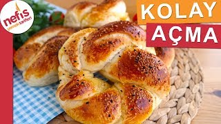 KOLAY AÇMA TARİFİ  Pofuduk ve çok lezzetli hamuru ile [upl. by Kinney750]