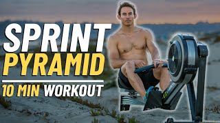 10 Minute Rowing Sprint Workout THE PYRAMID [upl. by Ednyl811]