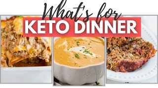 WHATS FOR KETO DINNER  Easy Keto Dinner Meal Prep  Fall Soups amp Casseroles [upl. by Tereb544]