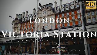 London Victoria Station Walk Through England 4K [upl. by Matthiew]