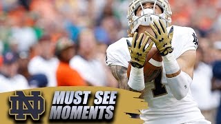 Notre Dame Footballs DeShone Kizers LastSecond Touchdown to Will Fuller [upl. by Deegan]