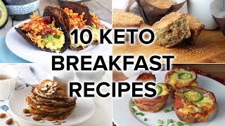 10 Keto Breakfast Recipes that ARENT Just Eggs [upl. by Herrod]