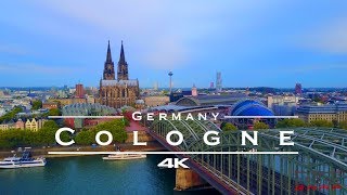 Cologne  Köln Germany 🇩🇪  by drone 4K [upl. by Morse409]