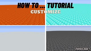 CUSTOMIZE SUPERFLAT WORLDS in Minecraft  How to…Tutorial Walkthrough [upl. by Bartie]