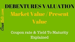 Debentures Valuation  Calculating Market Value PV of Debentures [upl. by Aitel]