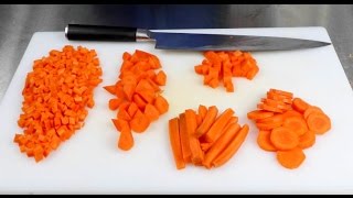 HOW TO CUT A CARROT Knife Cuts [upl. by Centeno]