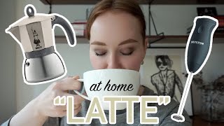 HOW TO MAKE A quotLATTEquot AT HOME moka pot  frother [upl. by Enra961]