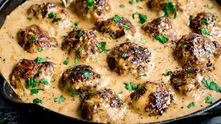 How to make Swedish Meatballs  Homemade Ikea Meatballs [upl. by Anitnoc]