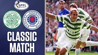 Celtic 62 Rangers 270800  Demolition Derby and THAT Larsson Chip  SPFL Classics [upl. by Tsuda643]