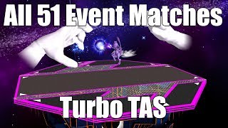 Melee All 51 Event Matches  Turbo TAS [upl. by Mail]