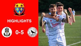 Caerleon 05 Cwmbrân Town  Gwent FA Senior cup  Quarter final highlights [upl. by Gnuhp]