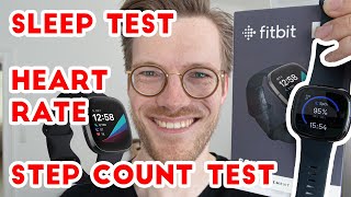 Fitbit Sense Accuracy Sleep Step counting Heart Rate [upl. by Adnohsek]