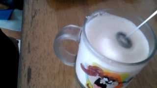 Aerolatte Review Frothing Cold Milk In Under 1 Minute [upl. by Ahsei]