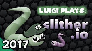 Luigi Plays SLITHERIOOO 2017 [upl. by Yelrac]